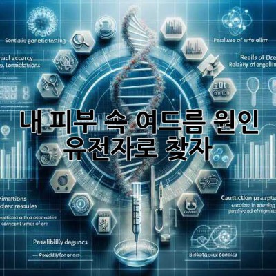 내 피부 속 여드름💣 원인, 유전자🧬로 찾자!
