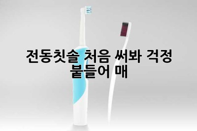 전동칫솔 처음 써봐? 걱정 붙들어 매! ✨