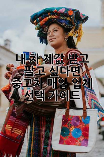 내 차, 제값 받고 팔고 싶다면? 중고차 매입 업체 선택 가이드