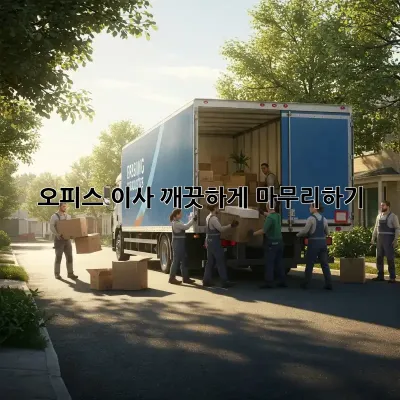 오피스 이사, 깨끗하게 마무리하기!