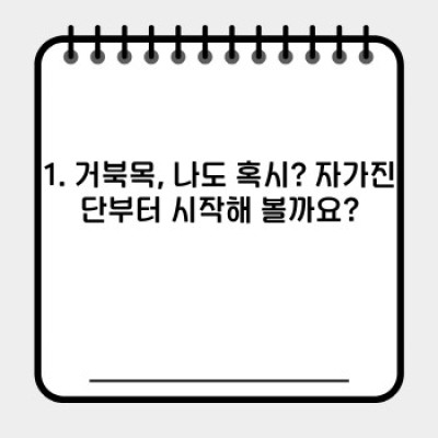 거북목 교정기, 제대로 알고 선택하기: 종류, 효과, 사용법 완벽 가이드