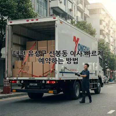 대전 유성구 신봉동 이사, 빠르게 예약하는 방법!