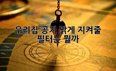 우리집 공기, 맑게 지켜줄 필터는 뭘까? 🤔
