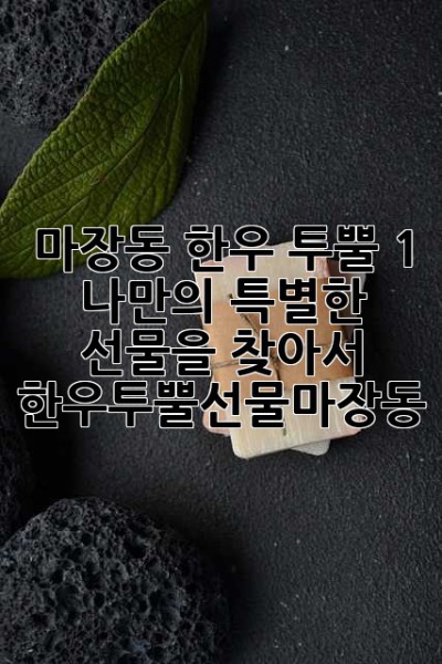 마장동 한우 투뿔 1++: 나만의 특별한 선물을 찾아서! (한우투뿔선물마장동)