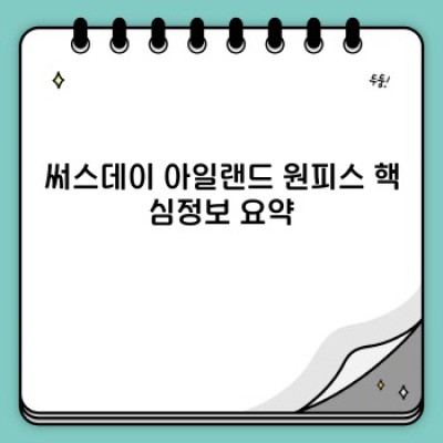 써스데이 아일랜드 원피스: 디자인, 사이즈, 관리법, 구매 가이드 완벽 정리