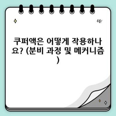 쿠퍼액: 모든 궁금증 해소!  알아두면 좋은 핵심 정보 총정리